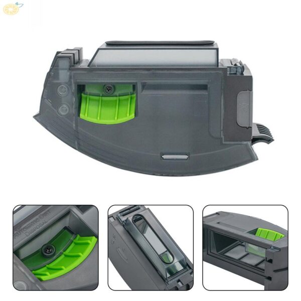 กล่องเก็บฝุ่นสำหรับ หุ่นยนต์ดูดฝุ่น iRobot Roomba e i และ j series Washable Bin without Evac Port for Roomba - Image 2