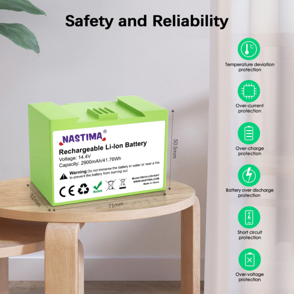 แบตเตอรี่สำหรับ iRobot Roomba E, i Series Li-on 14.4v 2900mAH Battery - Image 2